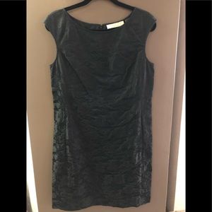 Great looking black brocade cocktail dress